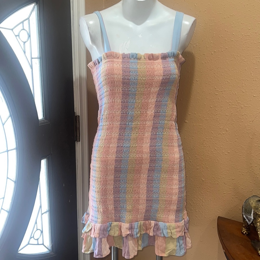 American Eagle striped colorful dress